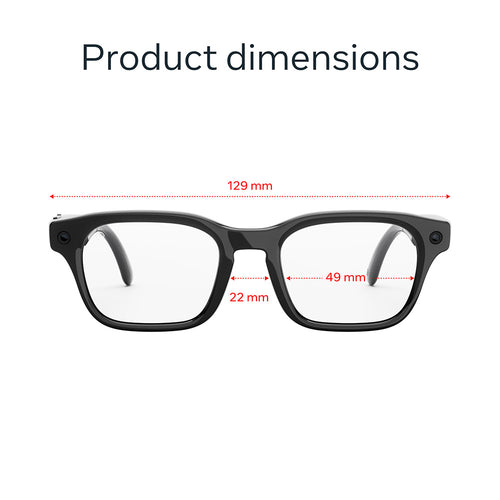 Meta Adventurer Standard Classic Black Clear Lenses