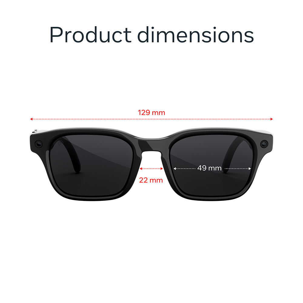 Meta Adventurer Standard Classic Black Polar Grey Lenses