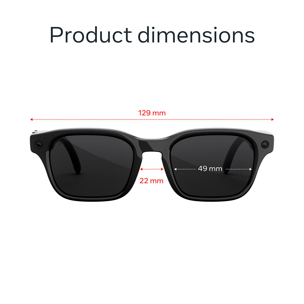Meta Adventurer Standard Classic Black Transitions® Grey Lenses