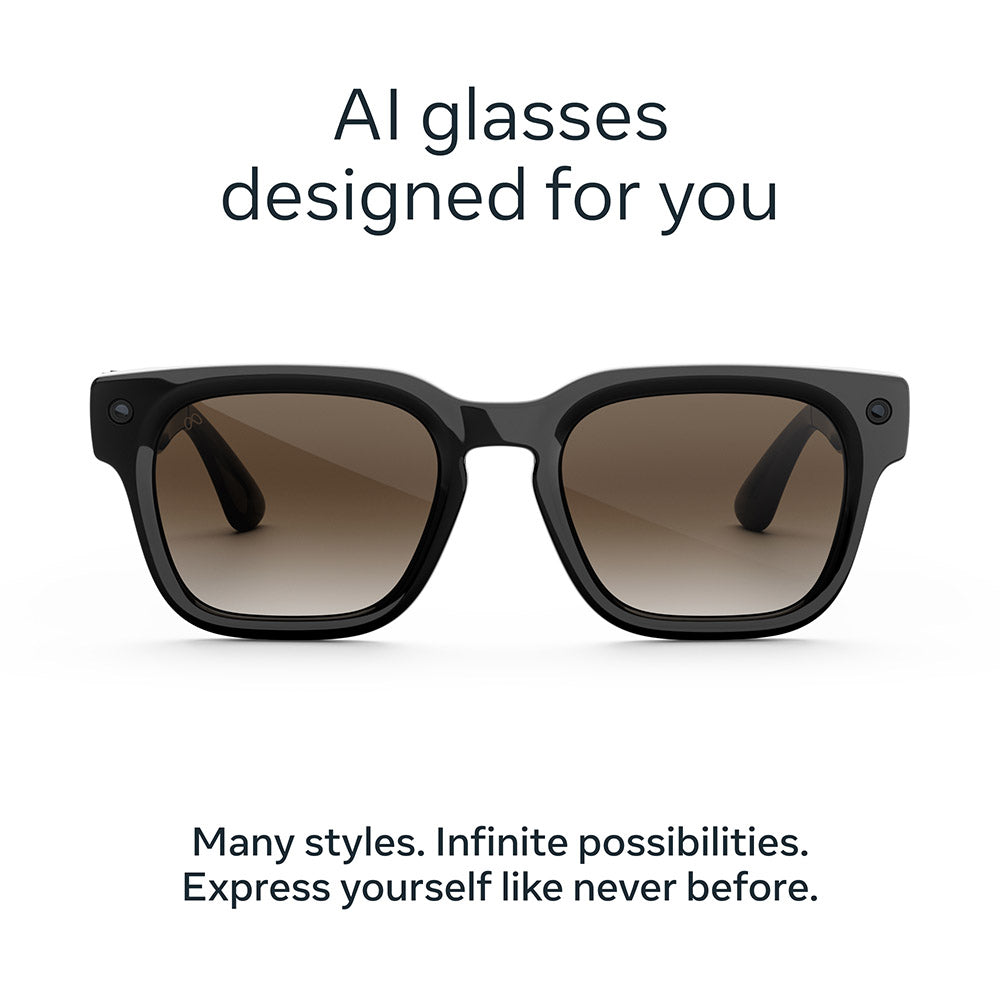 Meta Fury Classic Black Brown Gradient Lenses