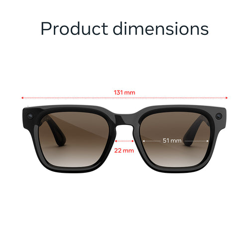 Meta Fury Classic Black Brown Gradient Lenses