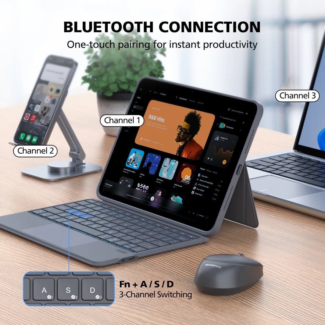 Micropack MTK-01-PRO Bluetooth Keyboard for iPad Pro 11-Inch