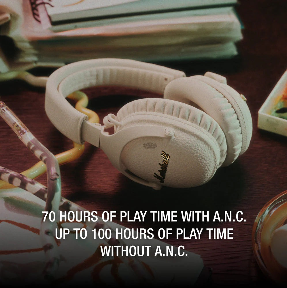 Marshall Monitor III ANC BT Headphones Cream – Challenger Singapore