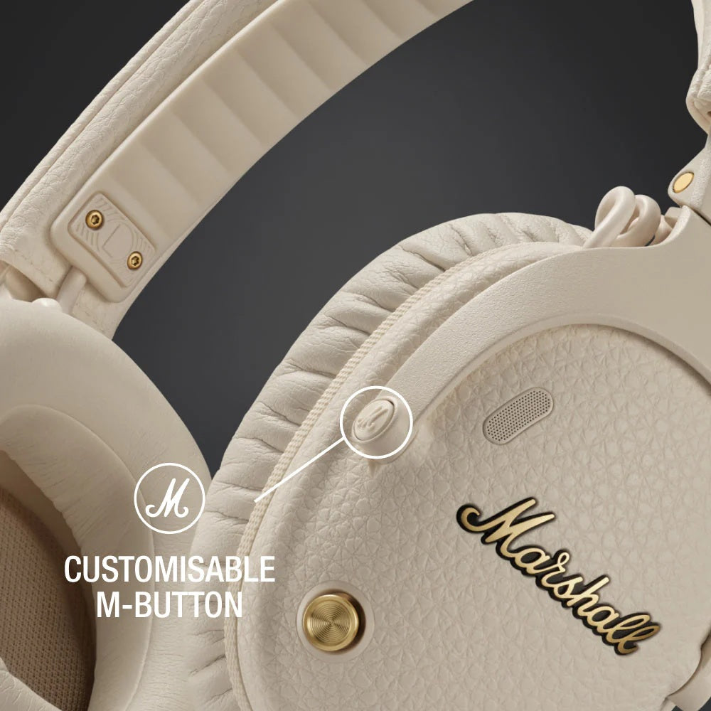 Marshall Monitor III ANC BT Headphones Cream – Challenger Singapore