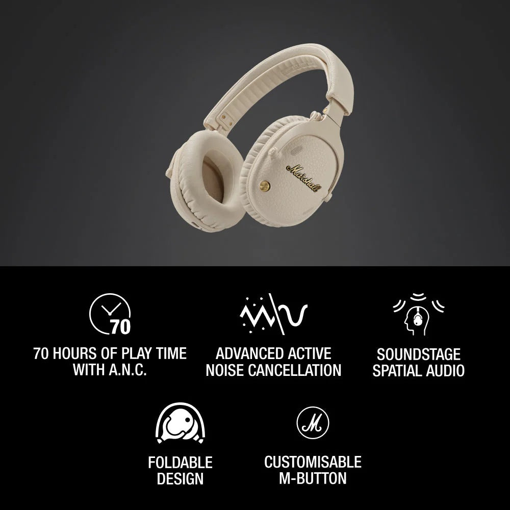 Marshall Monitor III ANC BT Headphones Cream