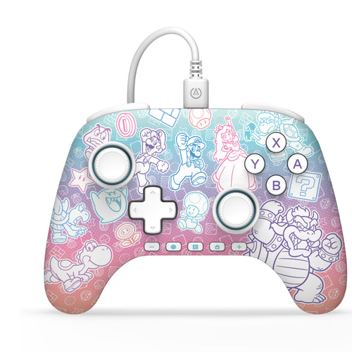 PowerA NSW2 Advantage Wired Controller Mushroom Kingdom