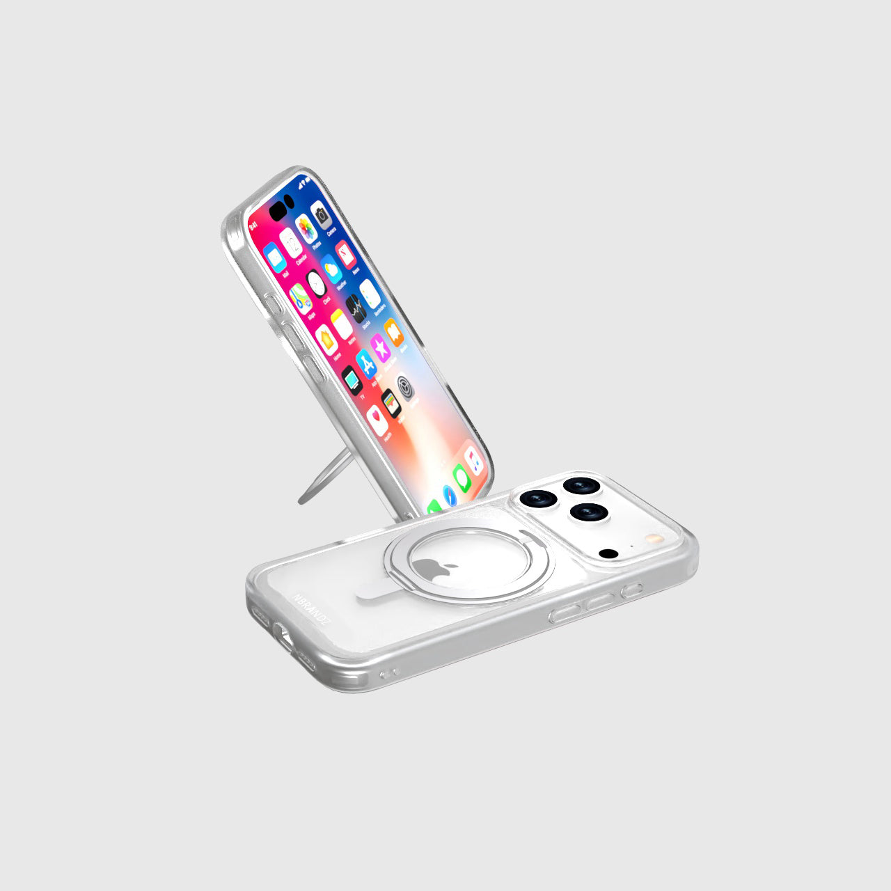 Nbrandz.N-Mag360-iPhone 17 Pro Clear Mag360 Touch 360 Rotation Protective Case