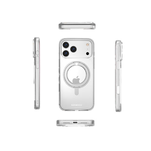 Nbrandz.N-Mag360-iPhone 17 Pro Clear Mag360 Touch 360 Rotation Protective Case