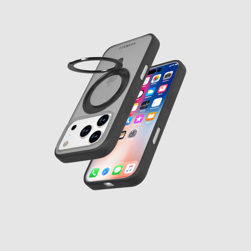 Nbrandz/N-Mag360-iPhone 17 Pro Matt Black Mag360 Touch 360 Rotation Protective Case