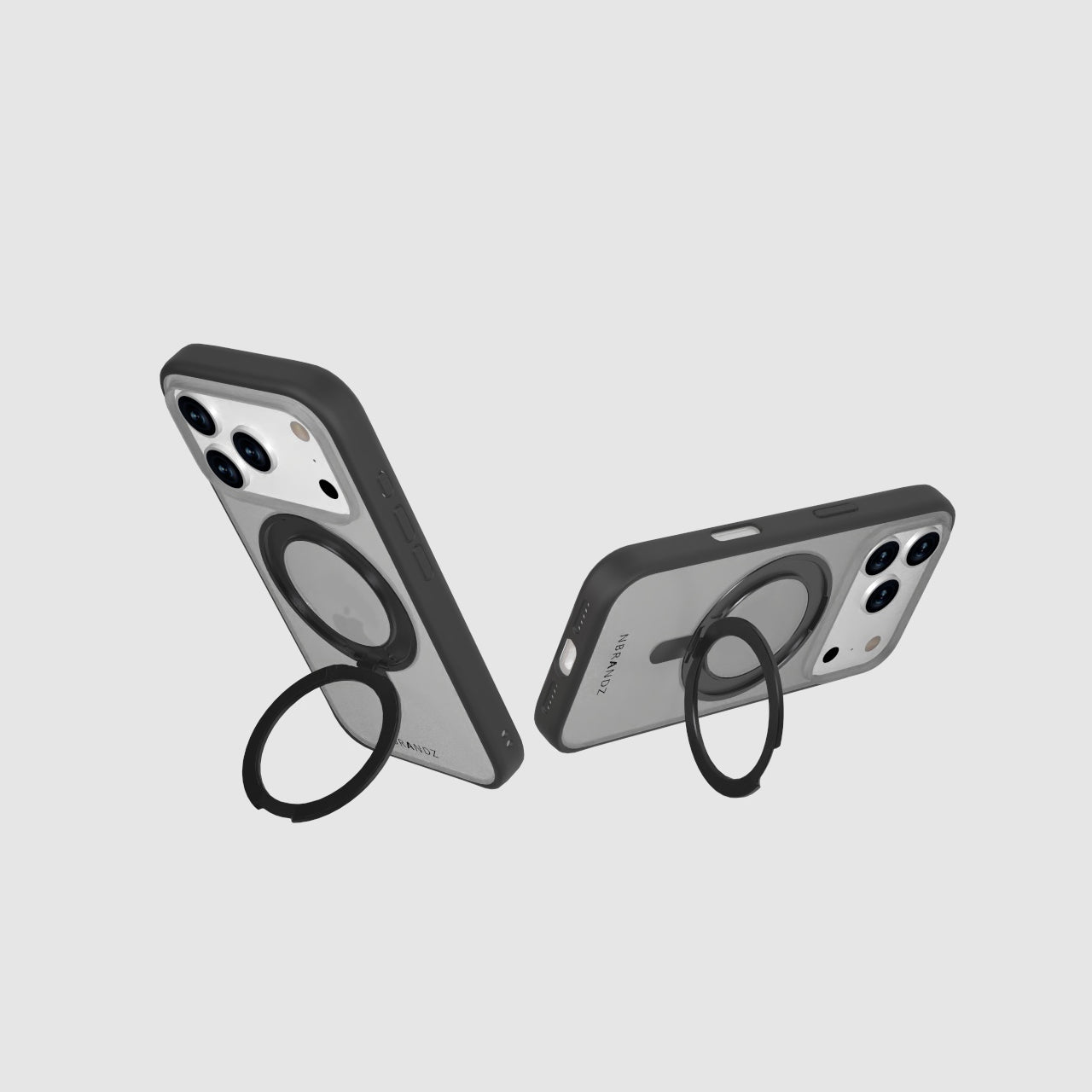 Nbrandz/N-Mag360-iPhone 17 Pro Matt Black Mag360 Touch 360 Rotation Protective Case