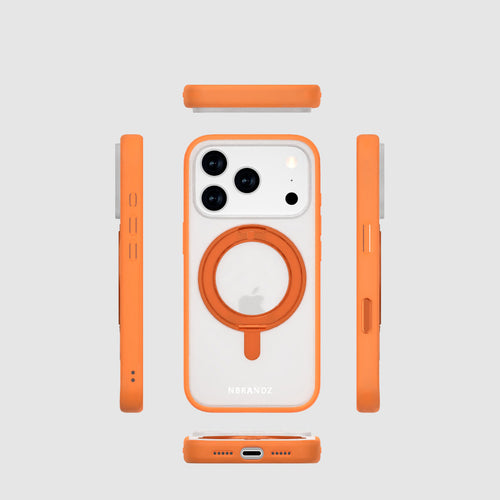 Nbrandz/N-Mag360-iPhone 17 Pro Sunset Gold Mag360 Touch 360 Rotation Protective Case