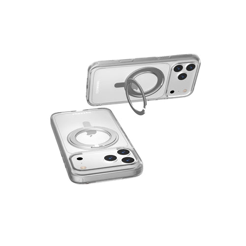 Nbrandz/N Mag360-iPhone 17 Pro Max Clear Mag360 Touch 360 Rotation Protective Case