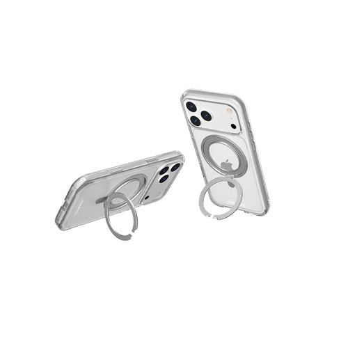Nbrandz/N Mag360-iPhone 17 Pro Max Clear Mag360 Touch 360 Rotation Protective Case