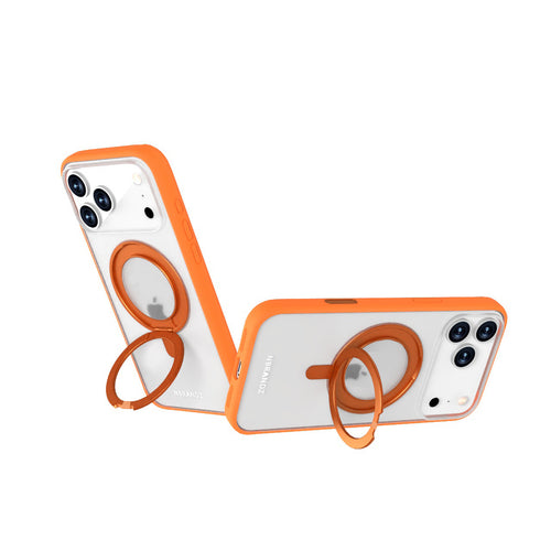 Nbrandz/N-Mag360-iPhone 17 Pro Max Sunset Gold Mag360 Touch 360 Rotation Protective Case
