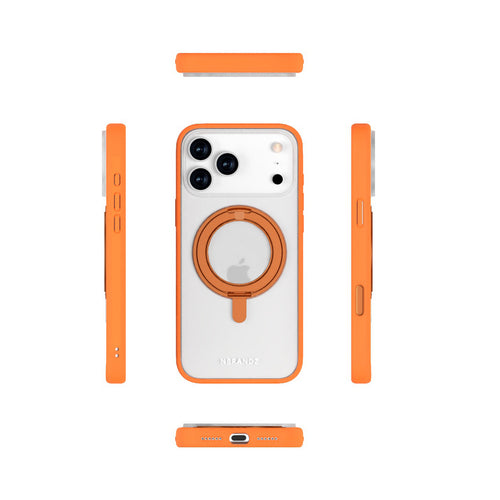 Nbrandz/N-Mag360-iPhone 17 Pro Max Sunset Gold Mag360 Touch 360 Rotation Protective Case