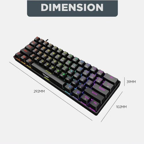 Armaggeddon MKA-1C Nex Linear Keyboard Black