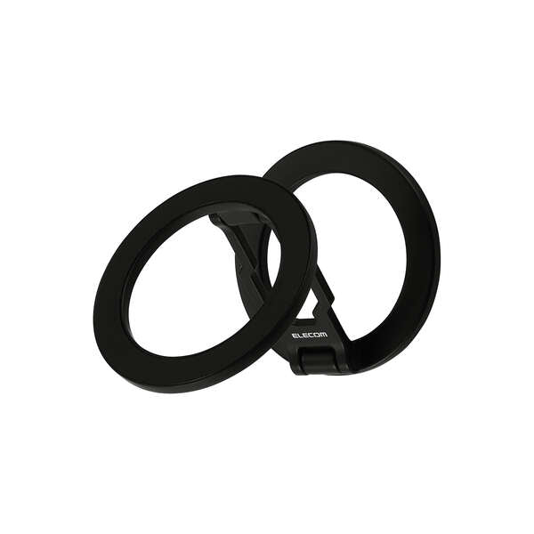 Elecom P-DSCMPWM01BK MAGKEEP Double Sided Magnetic Stand for Smartphone (Black)