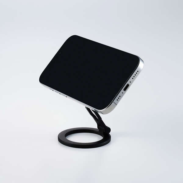 Elecom P-DSCMPWM01BK MAGKEEP Double Sided Magnetic Stand for Smartphone (Black)