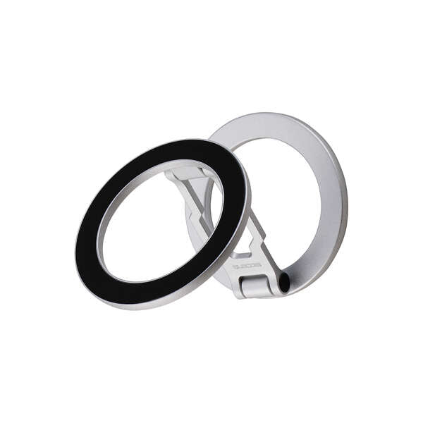 Elecom P-DSCMPWM01SV MAGKEEP Double Sided Magnetic Stand for Smartphone (Silver)