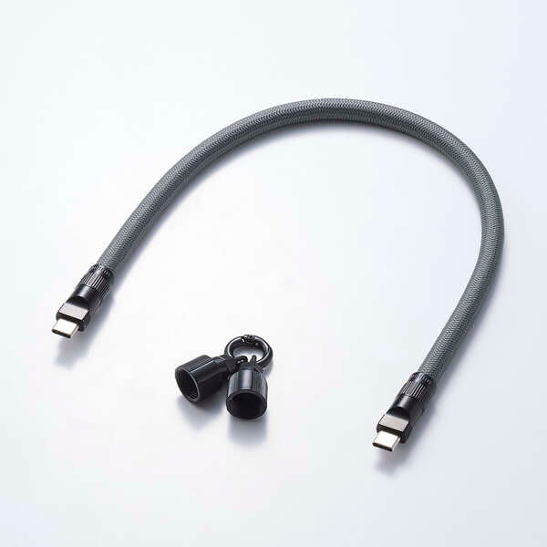Elecom P-STHH1CC08BK 2-in-1 USB Cable Hand Strap