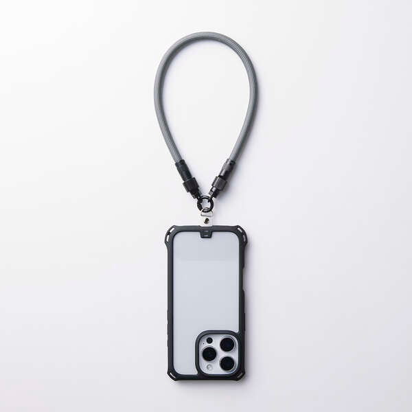 Elecom P-STHH1CC08BK 2-in-1 USB Cable Hand Strap