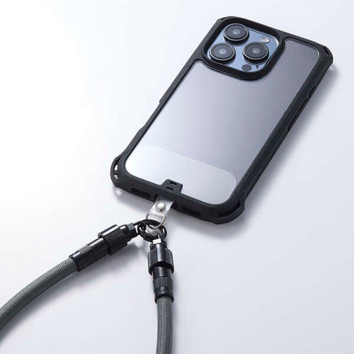 Elecom P-STHH1CC08BK 2-in-1 USB Cable Hand Strap