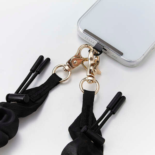 Elecom P-STHSCEBK Smartphone Hand Strap Elegant Light Weight Reduce Shoulder Strain