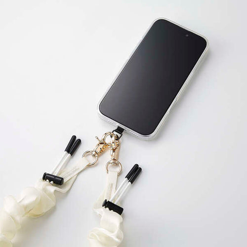 Elecom P-STHSCEIV Smartphone Hand Strap Elegant Light Weight Reduce Shoulder Strain