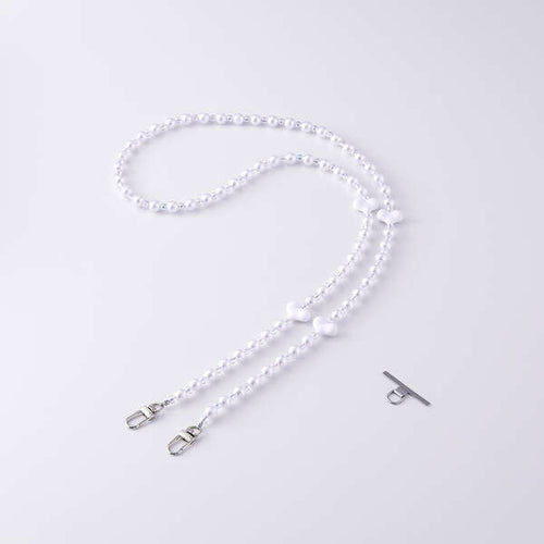 Elecom P-STSDH1BEPALWH Smartphone Shoulder Strap Peal White Light Weight Reduce Shoulder Strain