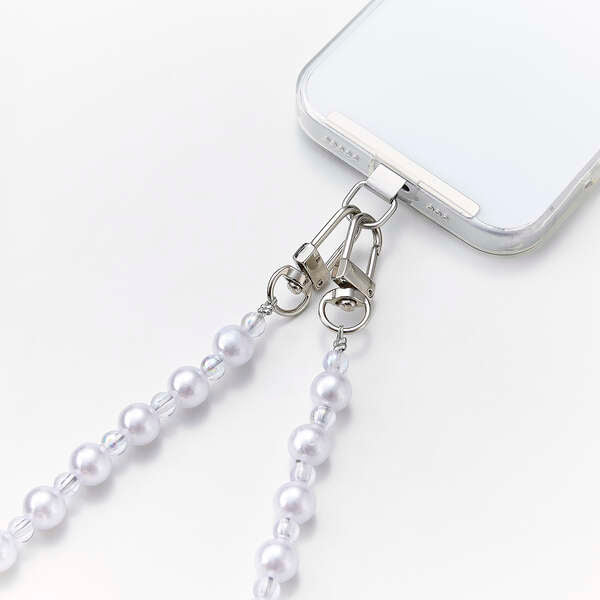 Elecom P-STSDH1BEPALWH Smartphone Shoulder Strap Peal White Light Weight Reduce Shoulder Strain