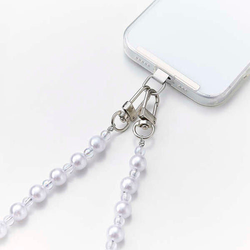 Elecom P-STSDH1BEPALWH Smartphone Shoulder Strap Peal White Light Weight Reduce Shoulder Strain