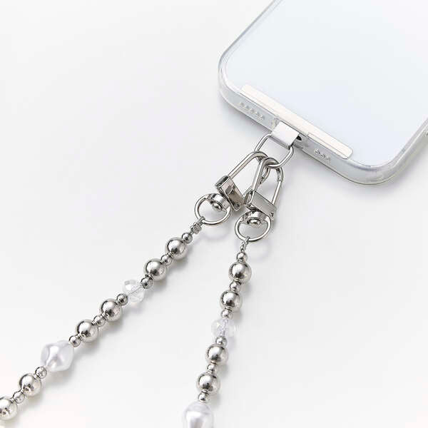Elecom P-STSDH1BERSV Smartphone Shoulder Strap Bead Light Weight Reduce Shoulder Strain