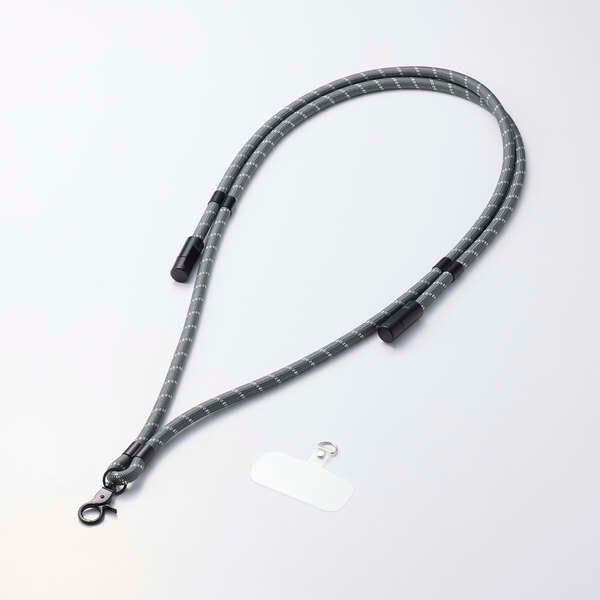 Elecom P-STSDH1CC08BK2 2-in-1 USB Cable Shoulder Strap