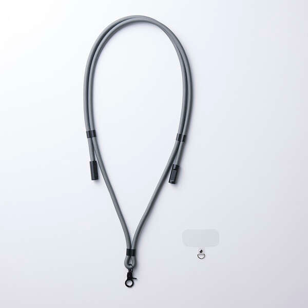 Elecom P-STSDH1CC08BK 2-in-1 USB Cable Shoulder Strap