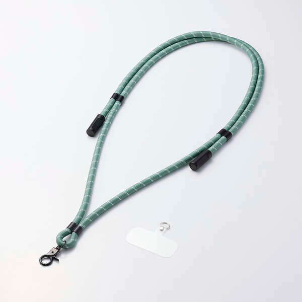 Elecom P-STSDH1CC08GN 2-in-1 USB Cable Shoulder Strap