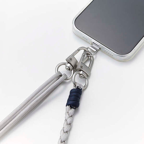 Elecom P-STSDH1KNGY Smartphone Shoulder Strap Knitted (Grey)