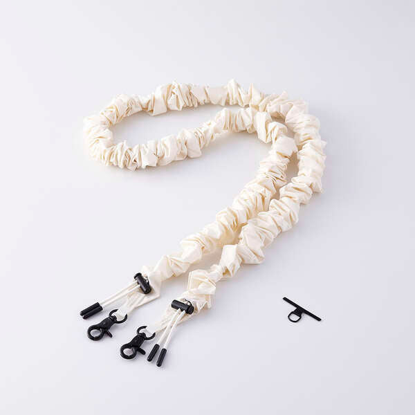 Elecom P-STSDH1SCOIV Smartphone Shoulder Strap Scrunchie (Ivory