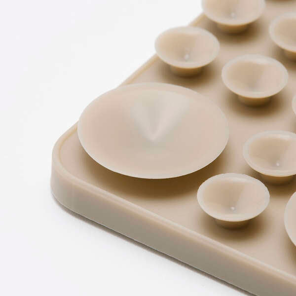 Elecom P-TKPTMAG01BG Takopita Suction Cup Silicone Pad Magnetic Adhesion Square (Beige)