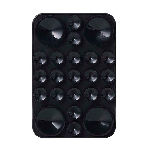 Elecom P-TKPTMAG01BK Takopita Suction Cup Silicone Pad Magnetic Adhesion Square (Black)