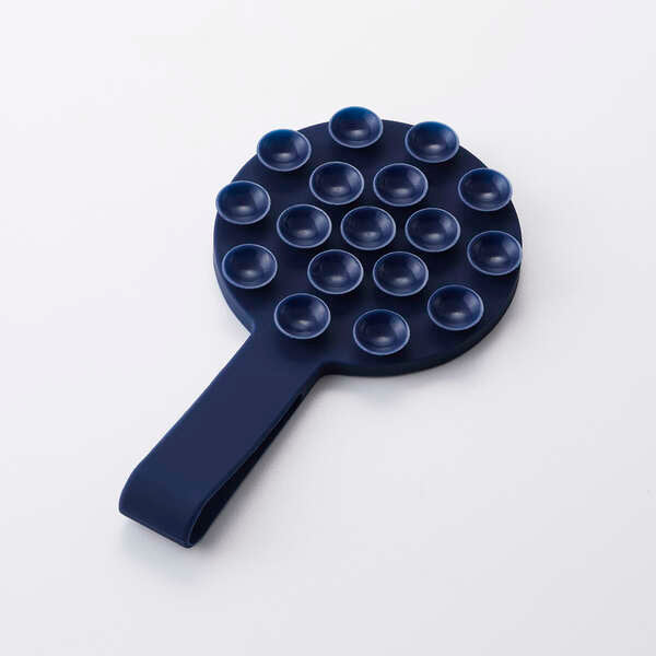 Elecom P-TKPTMAGB01NV Takopita Suction Cup Silicone Pad Magnetic Suction Band Function Circle (Navy)