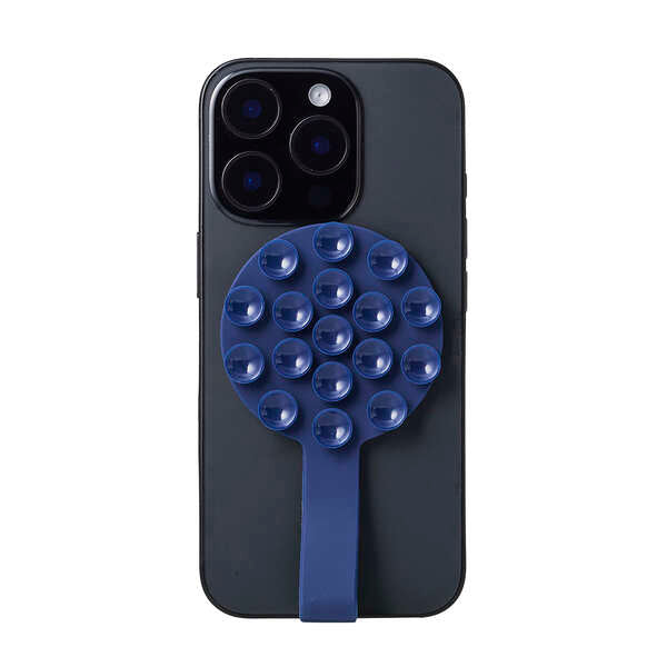 Elecom P-TKPTMAGB01NV Takopita Suction Cup Silicone Pad Magnetic Suction Band Function Circle (Navy)