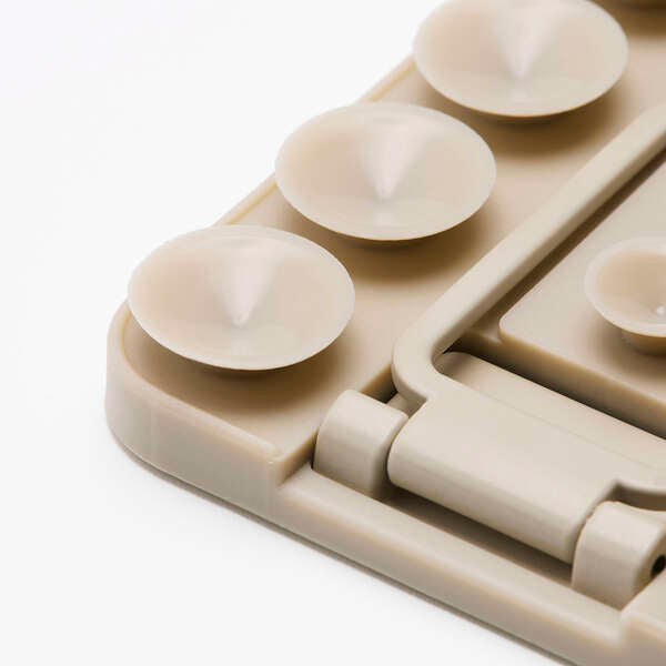 Elecom P-TKPTMAGS01BG Takopita Stand Suction Cup Silicone Pad Magnetic Adhesion Square (Beige)