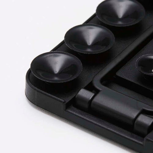 Elecom P-TKPTMAGS01BK Takopita Stand Suction Cup Silicone Pad Magnetic Adhesion Square (Black)