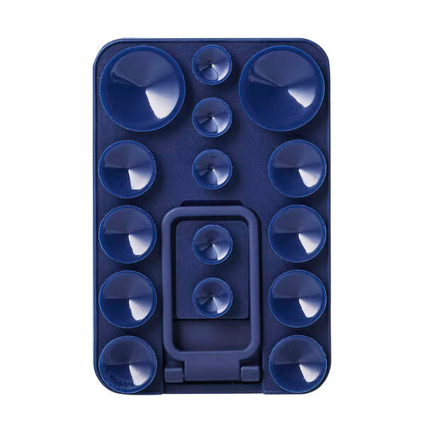 Elecom P-TKPTMAGS01NV Takopita Stand Suction Cup Silicone Pad Magnetic Adhesion Square (Navy)
