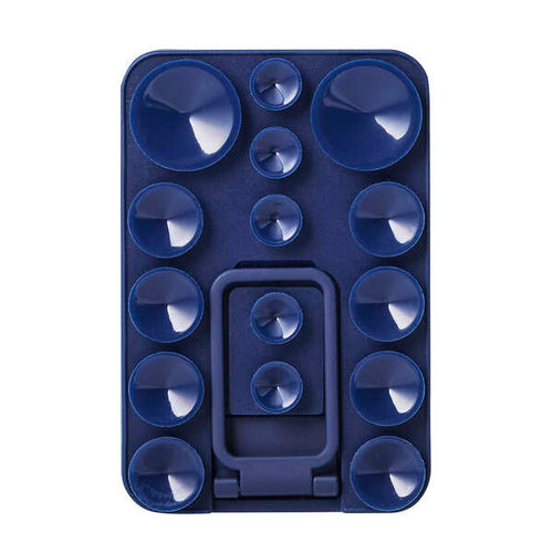 Elecom P-TKPTMAGS01NV Takopita Stand Suction Cup Silicone Pad Magnetic Adhesion Square (Navy)