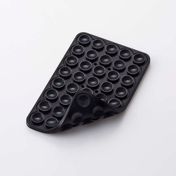 Elecom P-TKPTSUC01BK Takopita Suction Cup Silicone Pad Double-Sided Suction Cup Type (Black)