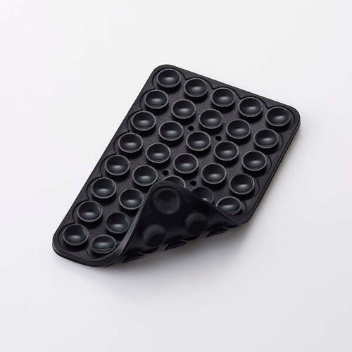 Elecom P-TKPTSUC01BK Takopita Suction Cup Silicone Pad Double-Sided Suction Cup Type (Black)