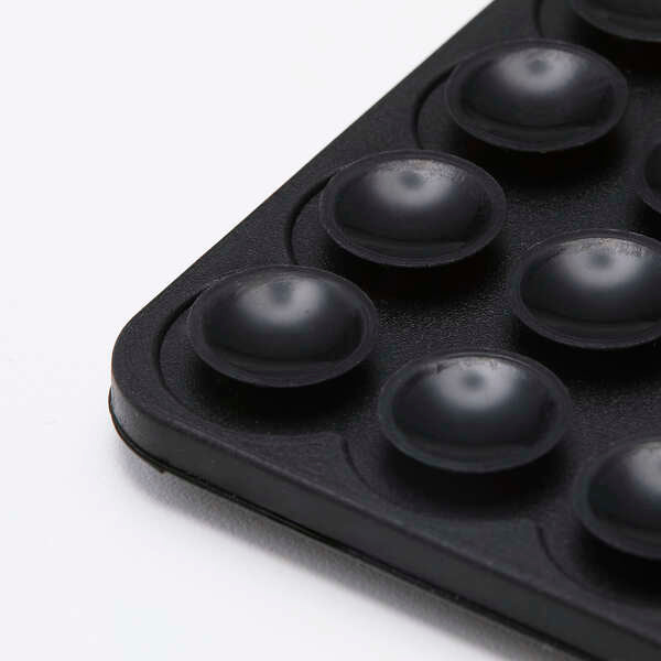Elecom P-TKPTSUC01BK Takopita Suction Cup Silicone Pad Double-Sided Suction Cup Type (Black)