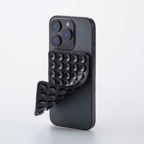 Elecom P-TKPTSUC01BK Takopita Suction Cup Silicone Pad Double-Sided Suction Cup Type (Black)