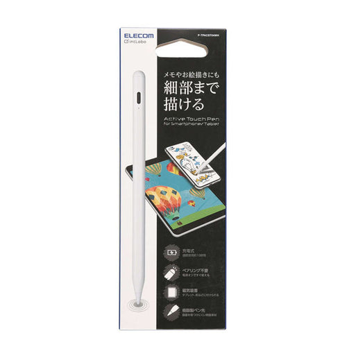 Elecom P-TPACST04WH Stylus Pen For Android Tablets Mobile Phone Touch Pen